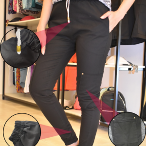Pantalon Spandex Jogger Negro